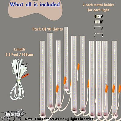 PAR Spectrum Grow Lights - Set of 10 PAR Spectrum Grow Lights - Set of 10