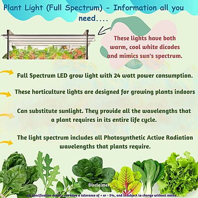 Full Spectrum Grow Lights - Set of 5 Full Spectrum Grow Lights - Set of 5