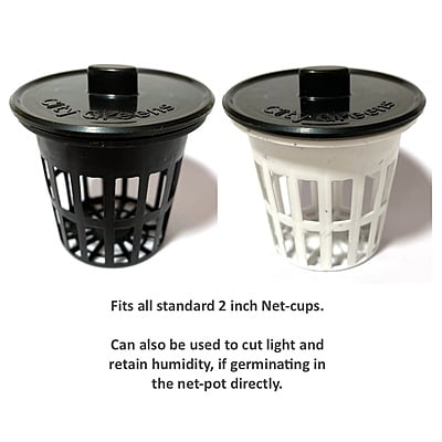 Cover for Netpots-2" - Black Cover for Netpots-2" - Black