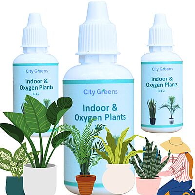 Indoor & Oxygen Plant Food - 30ml Bottle - Pack of 3