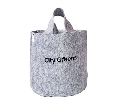 Fabric Grow Bag - 5 Gallon (Grey) - Set of 2